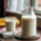 Fresh milk ready for fermentation