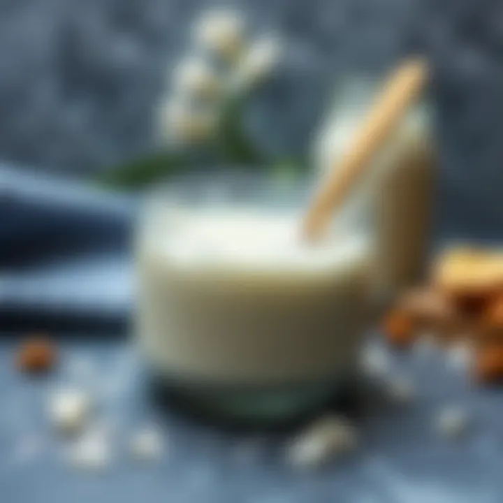 Final product of homemade yogurt