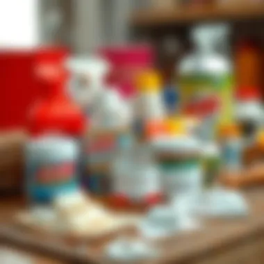 An array of substances for adhesive removal