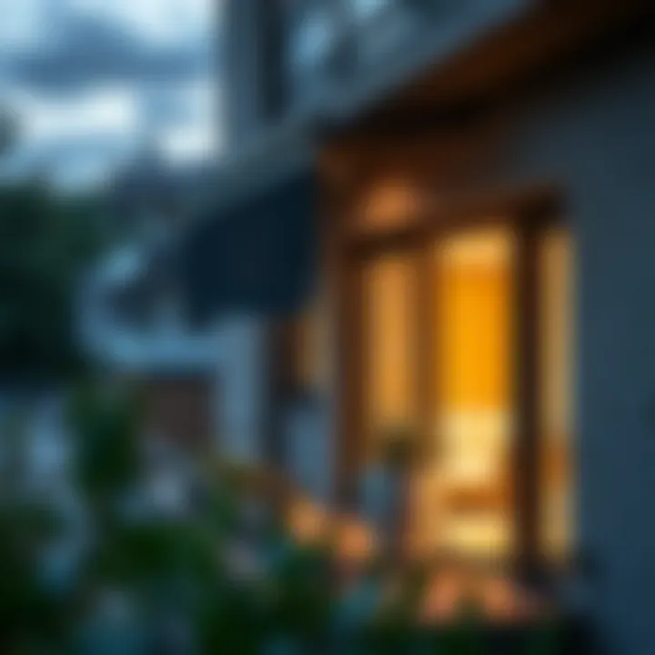 Aesthetic Aluminum Balcony Closure Aesthetic appeal of an aluminum balcony closure in a residential setting