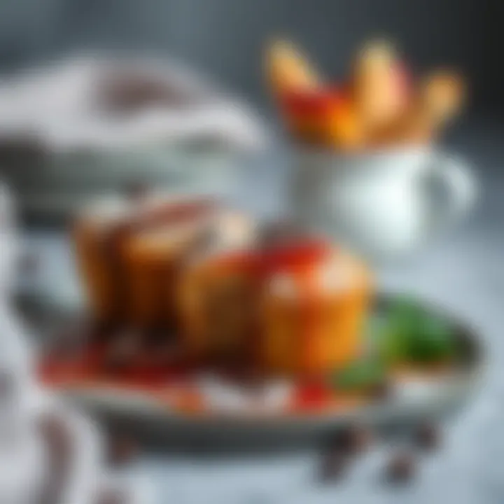 Delectable Air-Fried Dessert A mouthwatering dessert made in the air fryer