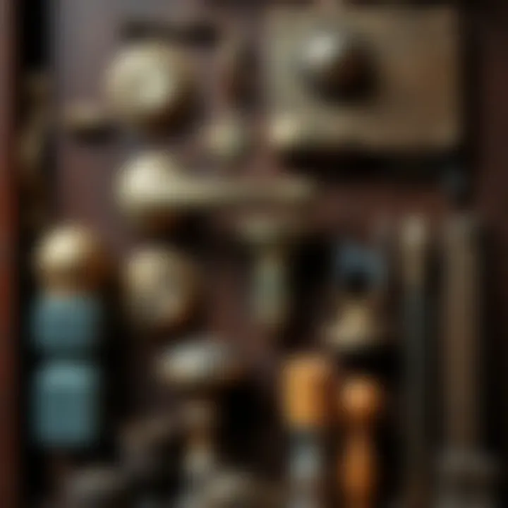 Selection of high-quality materials for door handle repair