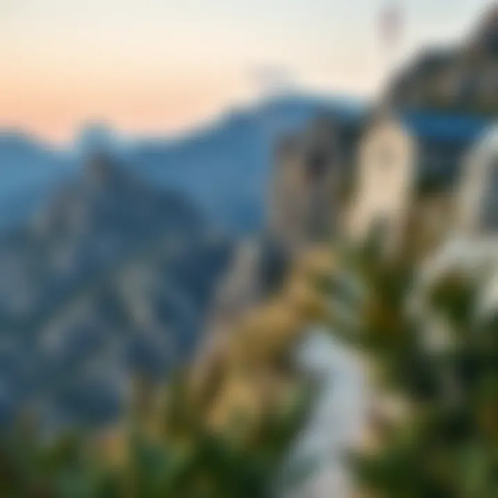 A picturesque hiking trail leading to a hidden campsite in the mountains of Antalya