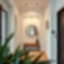 Elegant entryway niche design showcasing modern aesthetics and functionality