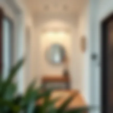 Elegant entryway niche design showcasing modern aesthetics and functionality