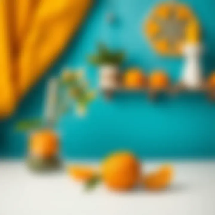 Artistic Representation of Orange An artistic representation of orange in various contexts