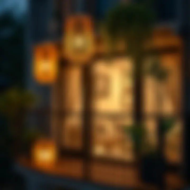 Elegant balcony lighting solutions