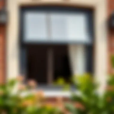 Stylish balcony window blending functionality and design