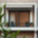 Elegant balcony window design showcasing modern aesthetics