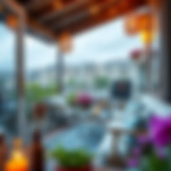 A cozy and inviting balcony atmosphere