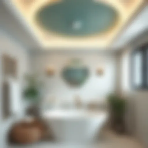 Stylish bathroom ceiling design