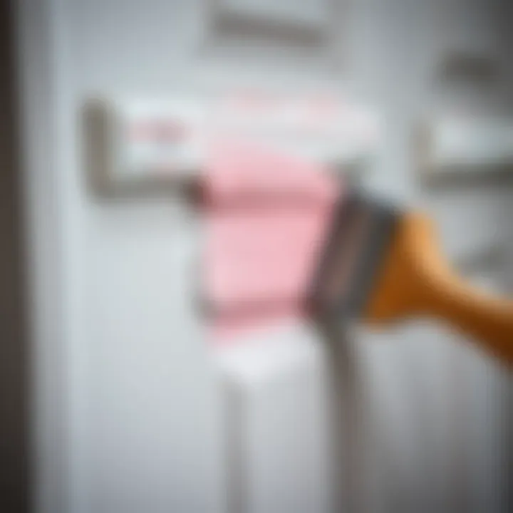 Quality Paint Application Close-up of high-quality paint application on a door