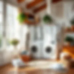 Bright white laundry displayed elegantly