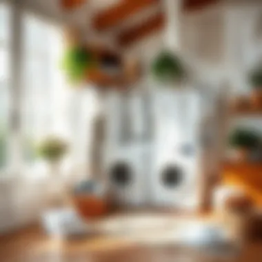 Bright white laundry displayed elegantly