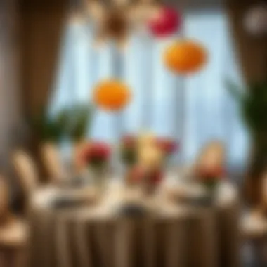 A stunning table setting adorned with unique party decorations