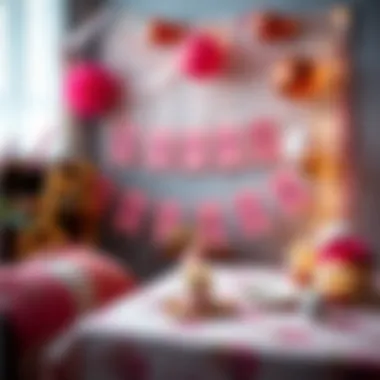 DIY birthday banner with artistic flair