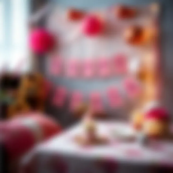 DIY birthday banner with artistic flair