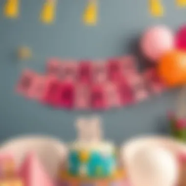 A beautifully crafted birthday banner with personalized messages