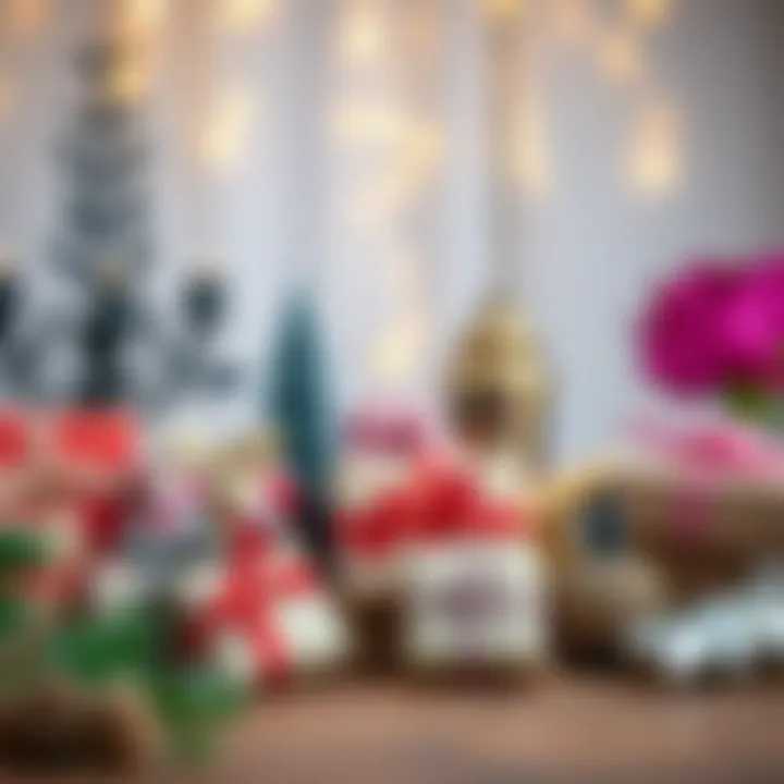 A variety of decorative items ready for gifting.