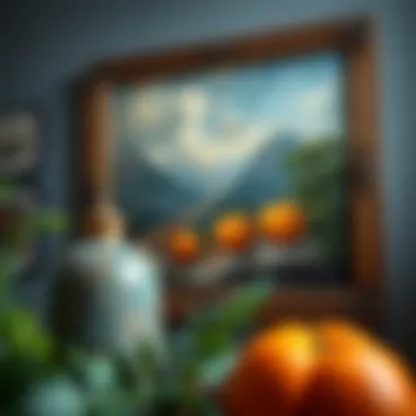 Historic artwork showcasing different painting styles