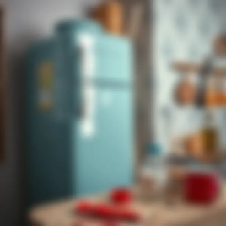 DIY tools and materials for refrigerator painting