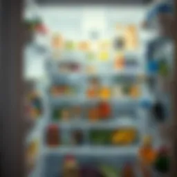 A clean and organized refrigerator interior