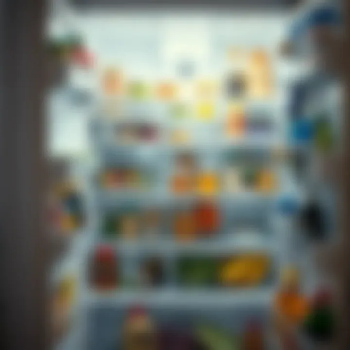 A clean and organized refrigerator interior