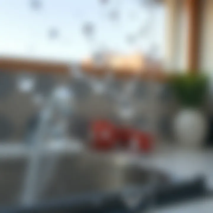 Achieving a Sparkling Clean Glass Surface Sparkling clean glass surface with reflections