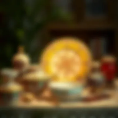 Handcrafted Turkish Heritage Items Elegant display of handcrafted items representative of Turkish heritage