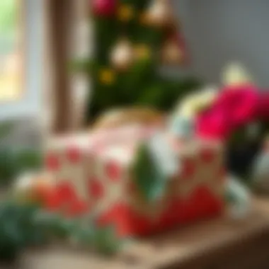 Thoughtful Cultural Gift A beautifully wrapped gift symbolizing thoughtfulness and cultural significance