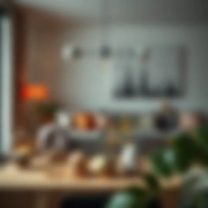 Modern home setting featuring ceyizlik products used decoratively