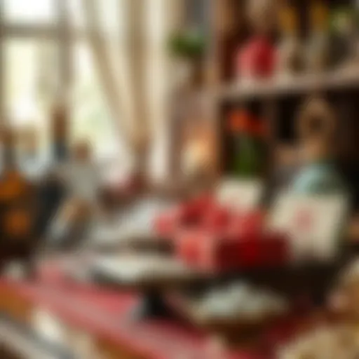 Traditional Turkish bridal gift display