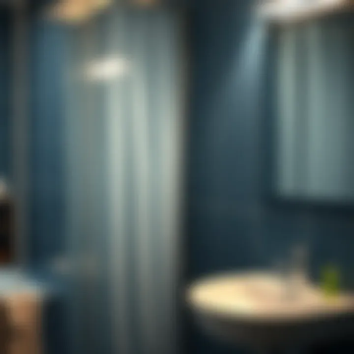 Clean bathroom wall with sparkling finish