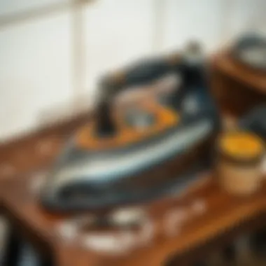 Clean iron soleplate after treatment