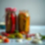 A colorful array of cold pickles showcasing traditional Turkish ingredients