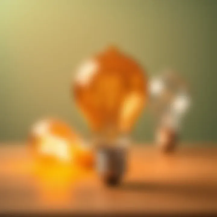 Comparison of traditional versus energy-saving bulbs