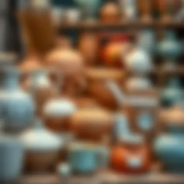 Assorted ceramic items ready for creative projects