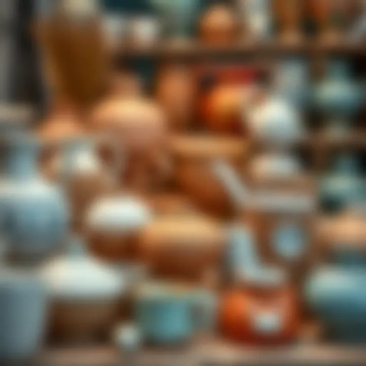 Assorted ceramic items ready for creative projects