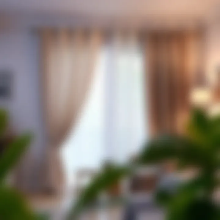 Customized DIY curtain project in progress