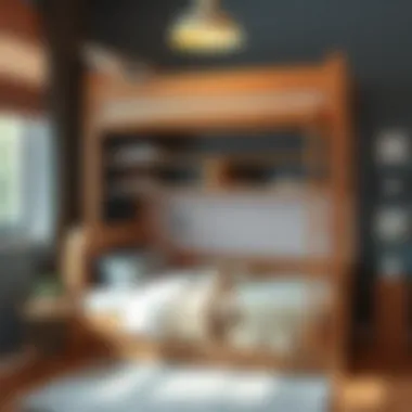 Functional Bunk Bed with Storage Solutions Functional bunk bed with storage options