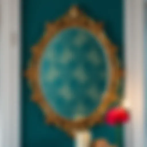 Elegant decorative mirror with intricate design