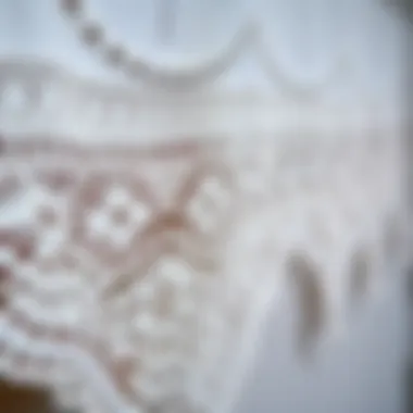 Traditional lace pattern for decorative towels