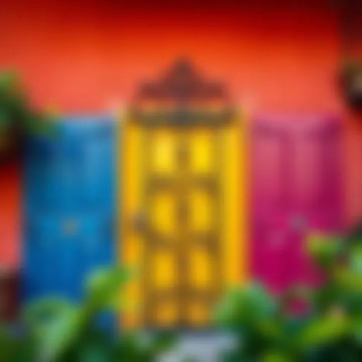 Vibrant color palette for iron doors