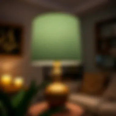 Beautifully designed lampshade enhancing home decor