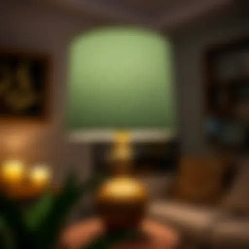 Beautifully designed lampshade enhancing home decor