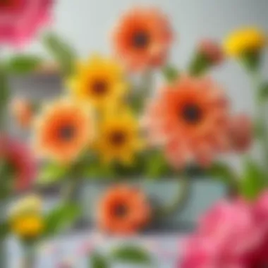 Creativity Unleashed: DIY Large Flower Projects Artistic DIY project featuring large flower designs