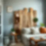 Creative home decor project with reclaimed wood