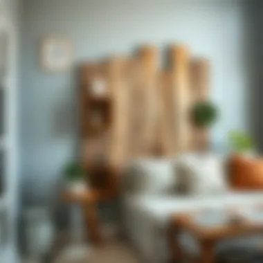 Creative home decor project with reclaimed wood