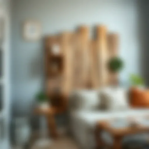 Creative home decor project with reclaimed wood