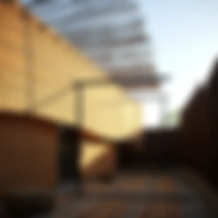 Drying bamboo rugs in a well-ventilated area